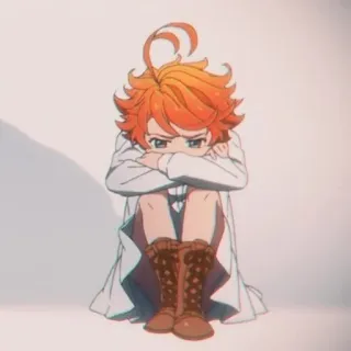 🧡 Emma The Promised Neverland アニメ, マンガ, エマ, 約束のネバーランド, 漫画, イラスト telegram sticker