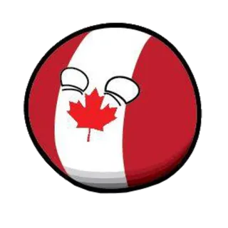 🇨🇦 канада, кантрибол, флаг, канадский, кленовый лист telegram sticker