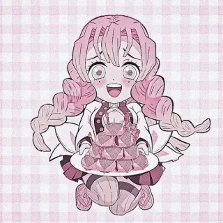 ❤️ Mitsuri Kanroji Demon Slayer Anime, Chibi, Merah Muda, Karakter, Demon Slayer, Mitsuri Kanroji telegram sticker