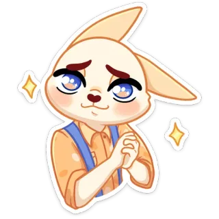 😃 coelho, fofo, desenho animado, brilhos, animal telegram sticker