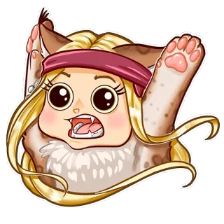 🙀 Dibujo animado, Animal, Lindo, Kawaii, Sticker, Divertido whatsapp sticker