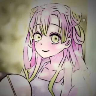 🍡 Mitsuri Kanroji Demon Slayer anime, fanart, demon slayer, mitsuri kanroji telegram sticker