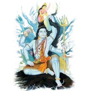 ✨ Shiva Hindu deity, Indian mythology, religious art, Shiva telegram sticker