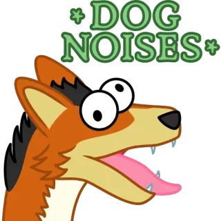 🐶 DOG NOISES anjing, hewan, kartun, suara anjing, imut telegram sticker