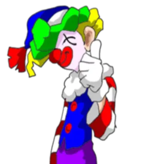 👍 Palhaço, Desenho animado, Joinha, Personagem telegram sticker