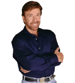 😀 Chuck Norris actor, martial arts, portrait, man telegram sticker