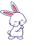 💪 bunny, rabbit, cute, animal, kawaii telegram sticker