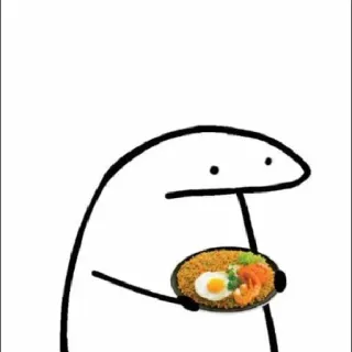 💗 florkofcows, comida, refeição, ovo, camarão, desenho animado whatsapp sticker