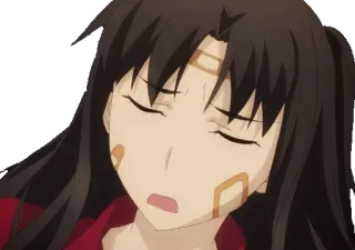 🤕 anime, injury, bandages, anime girl, crying, cartoon telegram sticker