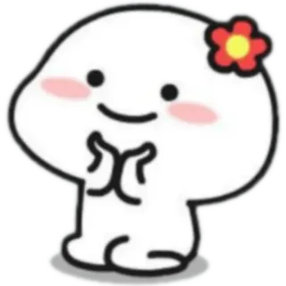 🥰 cute, cartoon, flower, kawaii telegram sticker