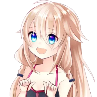 😃 アニメの女の子, 漫画, キャラクター, イラスト, かわいい, 女性 telegram sticker