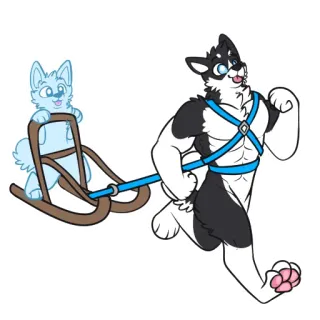 Husky Pack telegram stickers
