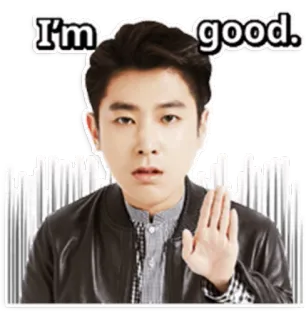 😓 I'm good. person, man, expression, greeting telegram sticker