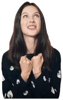 😊 femme, joie, bonheur, fête, excité(e) telegram sticker