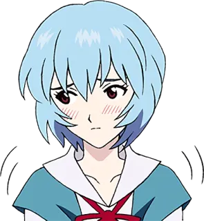 😳 Rei Ayanami Neon Genesis Evangelion Anime, Rei, Ayanami, Evangelion, Triste telegram sticker