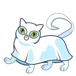 🐈 cat, ghost, animal, funny, halloween, cute telegram sticker