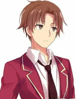 🙃 Ayanokoji Kiyotaka Classroom of the Elite アニメ, よう実, 綾小路, 清隆, キャラクター, 男性, 制服 telegram sticker