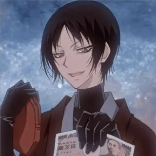 😶 壱万円 soldi, anime, valuta, yen giapponese, uomo whatsapp sticker