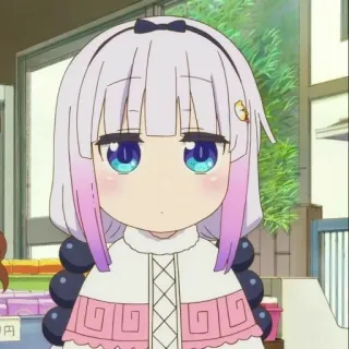 🍡 Kanna Kamui Miss Kobayashi's Dragon Maid Anime, Kanna, Dragon Maid, Mignon, Kawaii, Kanna Kamui telegram sticker