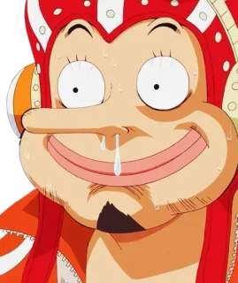 🤥 Usopp One Piece anime, character, one piece, usopp whatsapp sticker