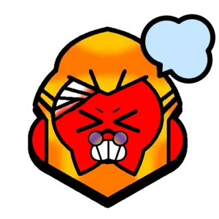 😡 angry, red, frustrated, emoji, expression telegram sticker