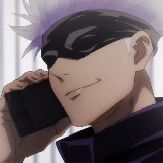 🤍 Gojo Satoru Jujutsu Kaisen anime, manga, gojo, satoru, phone telegram sticker