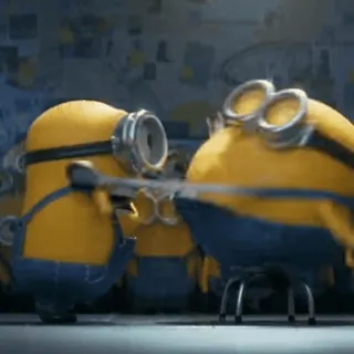 🍌 Minion minions, funny, cartoon, animated telegram sticker