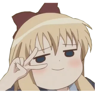 Anime Smug @Nekosticker whatsapp stickers