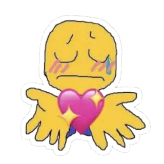 💞 Emoji, Coração, Amor, Fofo, Amarelo telegram sticker