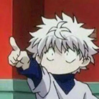 🤫 Killua Zoldyck Hunter x Hunter Anime, Dessin animé, Killua, Hunter x Hunter, Chibi telegram sticker