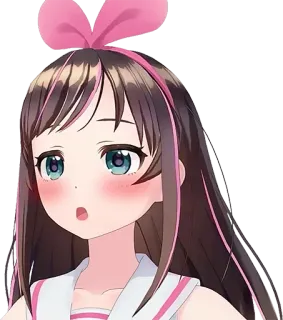 😮 Kizuna AI Anime, Youtuber virtual, Bonito, Kawaii, Desenho animado, Kizuna AI whatsapp sticker