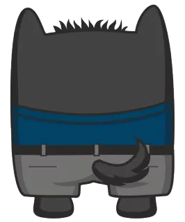 🌑 animal, lobo, desenho animado, personagem, antropomórfico, mascote telegram sticker