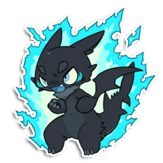 😡 makhluk, monster, kartun, lucu, binatang, fantasi whatsapp sticker