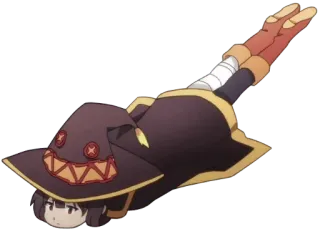 😐 Megumin Konosuba anime, konosuba, megumin, mignon, chibi, magie, magicien whatsapp sticker