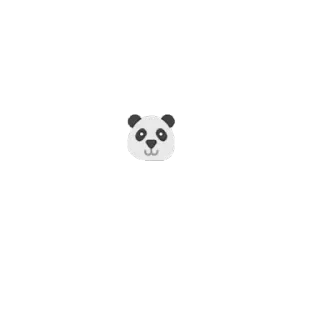 🐼 Panda, Animale, Carino, Cartone animato, Mammifero telegram sticker