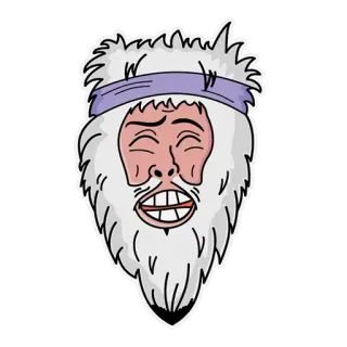 🤪 เยติ, สัตว์ประหลาดหิมะ, สัตว์ลึกลับ, การ์ตูน, ตัวละคร telegram sticker