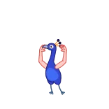 😀 uccello, divertente, meme, animale, strano telegram sticker