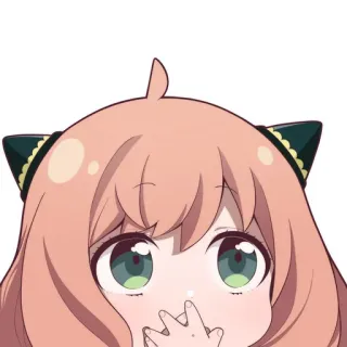 🤭 Anya Forger Spy x Family anime, spy x family, anya forger, cute, cartoon telegram sticker