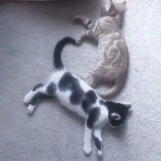 🐈 koty, kocięta, zwierzęta, słodkie, śpiący, serce, zwierzęta domowe telegram sticker