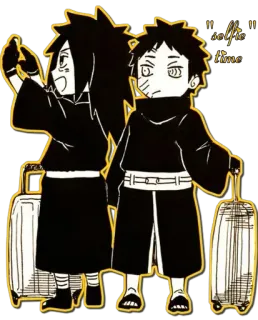 📱 Madara Uchiha Naruto selfie time Anime, Desenho animado, Sticker, Naruto, Madara, Obito telegram sticker