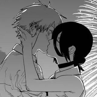 ❤ anime, couple, kiss, romance, love telegram sticker