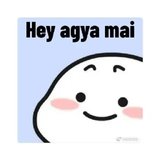 ✋ Hey agya mai whatsapp sticker