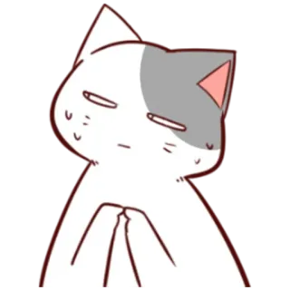 😅 gato, pegatina, dibujos animados, animal, lindo telegram sticker