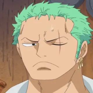 🏴‍☠️ Zoro One Piece Аниме, Ван Пис, Зоро, Ророноа Зоро, Пират, Мечник telegram sticker