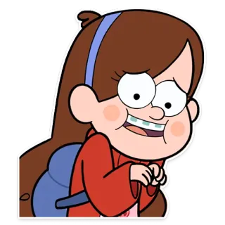 😧 Mabel Pines Gravity Falls Mabel Pines, Gravity Falls, desenho animado, Disney, personagem, animação, adesivo whatsapp sticker