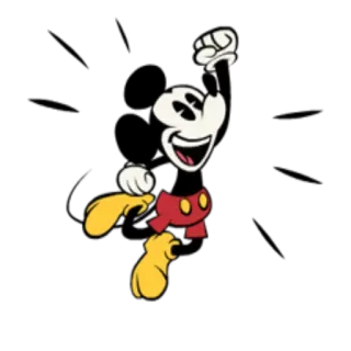 😃 Mickey Mouse 미키 마우스, 만화, 디즈니, 캐릭터 telegram sticker