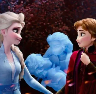 🧏‍♀ Elsa Frozen Elsa, Anna, Frozen, Disney, desenho animado, amizade telegram sticker