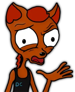 😦 DC anthropomorph, fuchs, comic, figur telegram sticker