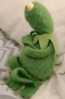 😒 Kermit the Frog Kermit, grenouille, marionnette, vert, muppet, personnage telegram sticker