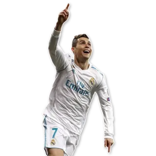 👇 Cristiano Ronaldo football, foot, athlète, célébration, Real Madrid whatsapp sticker